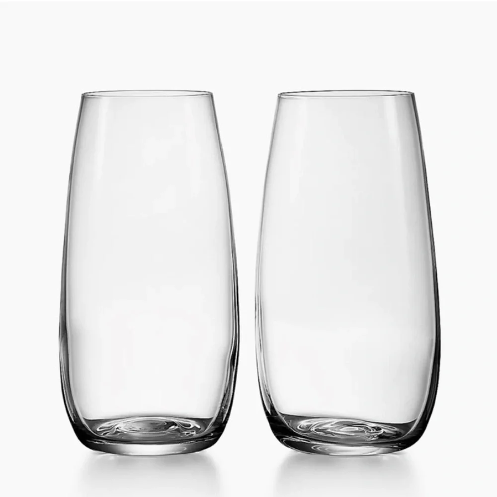 Tiffany & Co. Stemless Crystal Champagne Flutes New In Gift Box - Picture 3 of 4